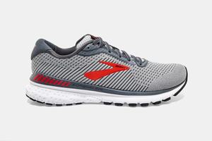 Brooks Adrenaline GTS 20 Men's Running Shoes Grey / Red | 561ZFYCRJ