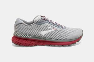 Brooks Adrenaline GTS 20 Men's Running Shoes Grey / Silver / Red | 829HXPDIN