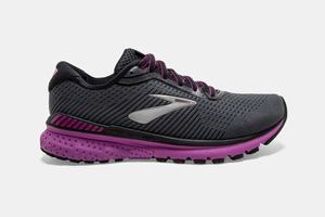 Brooks Adrenaline GTS 20 Women's Running Shoes Black / Purple | 315IUCXRF