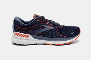 Brooks Adrenaline GTS 21 Men's Running Shoes Navy / Red / Grey | 045ZIXPSF