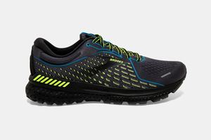 Brooks Adrenaline GTS 21 Men's Running Shoes Black / Blue | 723OKARNI