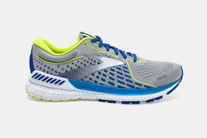 Brooks Adrenaline GTS 21 Men's Running Shoes Grey / White / Indigo | 740DJZBUW