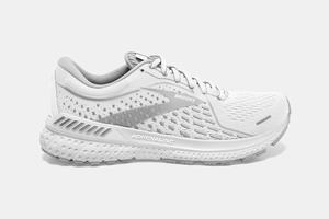 Brooks Adrenaline GTS 21 Men's Running Shoes White / Grey / Silver | 967HZIMKD