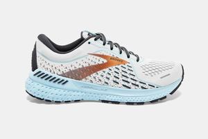 Brooks Adrenaline GTS 21 Women's Running Shoes White / Light Blue | 456PUOTAH