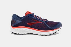 Brooks Aduro 6 Men's Running Shoes Blue / Coral / White | 609OVENXL