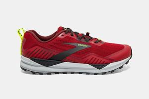 Brooks Cascadia 15 Men's Running Shoes Dark Red / Black | 136TMSXQH