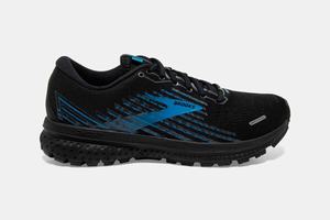 Brooks Ghost 13 GTX Men's Running Shoes Black / Grey / Blue | 129YGQIOP