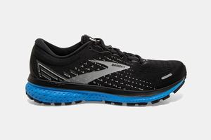 Brooks Ghost 13 Men's Running Shoes Black / Grey / Blue | 260WXHECB