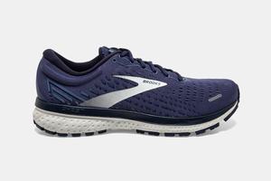 Brooks Ghost 13 Men's Running Shoes Grey / Navy | 473ZBAEML