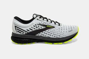 Brooks Ghost 13 Men's Running Shoes White / Black | 580ZYPIND