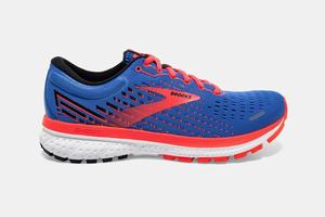 Brooks Ghost 13 Women's Running Shoes Blue / Coral / White | 754HBZRDK