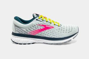 Brooks Ghost 13 Women's Running Shoes White / Pink | 683QERHWD