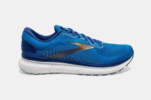 Brooks Glycerin 18 Men's Running Shoes Blue / Gold | 169WGYKML