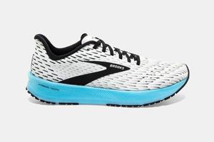 Brooks Hyperion Tempo Men's Running Shoes White / Black / Blue | 689NPKYLH