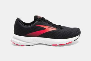 Brooks Launch 7 Men's Running Shoes Black / Coral | 786OMNLZQ