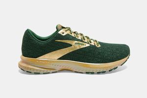 Brooks Launch 7 Men's Running Shoes Green / Gold | 047IYKXPR