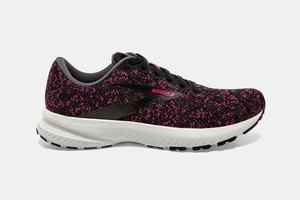 Brooks Launch 7 Women's Running Shoes Black / Rose | 457XROAQN