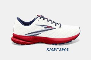 Brooks Launch 7 Women's Running Shoes White / Blue / Red | 809AOTVBY