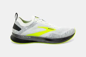 Brooks Levitate 4 Men's Running Shoes White / Black | 216DJWLYP