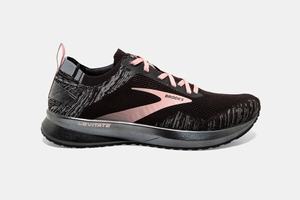 Brooks Levitate 4 Women's Running Shoes Black / Grey / Coral | 130LUAQMJ