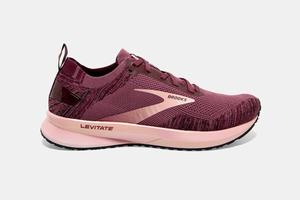 Brooks Levitate 4 Women's Running Shoes Burgundy / Coral | 197OSJKCV