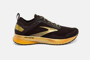 Brooks Levitate 4 Women's Running Shoes Black / Gold | 384CKYMFR