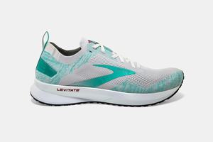 Brooks Levitate 4 Women's Running Shoes Grey / Green / White | 516DAEVON