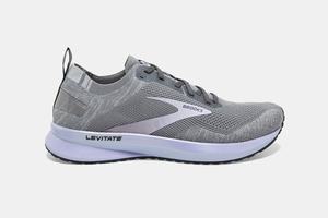 Brooks Levitate 4 Women's Running Shoes Grey / Black / Purple | 627DVSQAU