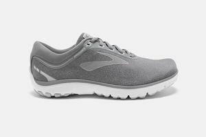 Brooks PureFlow 7 Women's Running Shoes Grey / White | 369TCEMSQ