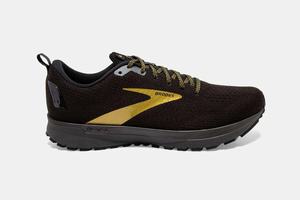 Brooks Revel 4 Men's Running Shoes Black / Gold | 506BLEUJX