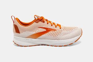 Brooks Revel 4 Men's Running Shoes White / Orange | 329XDPICQ