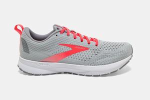 Brooks Revel 4 Women's Running Shoes Grey / Coral | 713HOMTUG