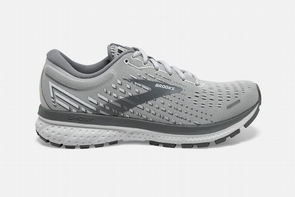 Brooks Ghost 13 Women's Running Shoes Grey / White | 154PYUTLX